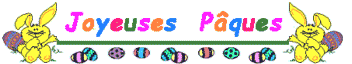 Gif animé joyeuses Pâques panier